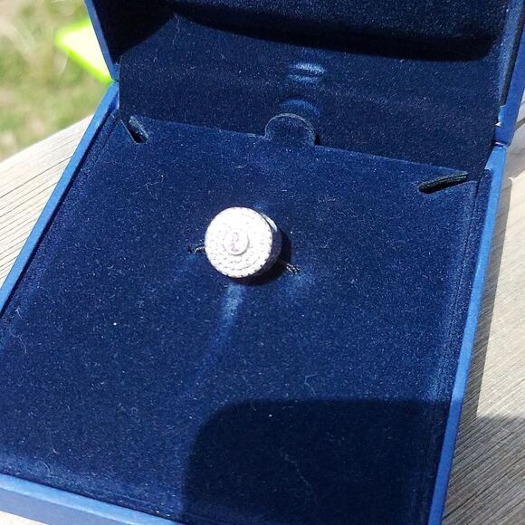 925 Sterling Silver Pink Wave Charm - Picture 4 of 6